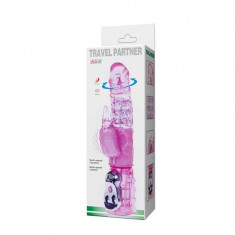 Vibrator iepuras cu cap rotabil Travel Partner foto