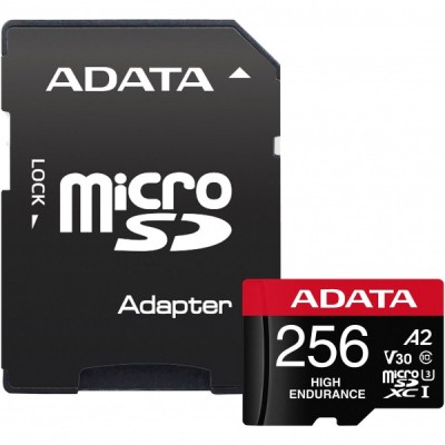 Card Memorie microSDXC Adata, 256Gb, Clasa 10 / UHS-1 U3, Cu Adaptor AUSDX256GUI3V30SHA2-RA1 foto