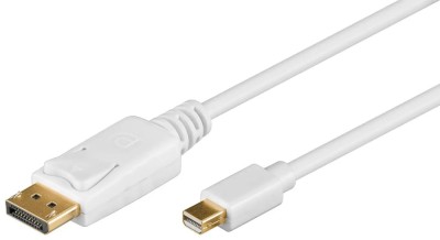 Cablu mini DisplayPort mDP tata la DP tata 1m alb Goobay 52858 foto