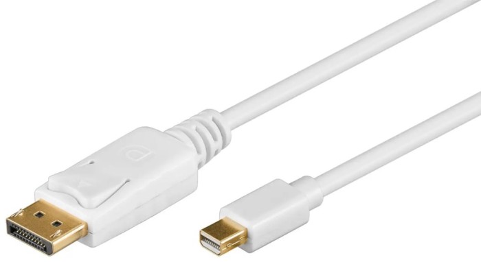 Cablu mini DisplayPort mDP tata la DP tata 1m alb Goobay 52858