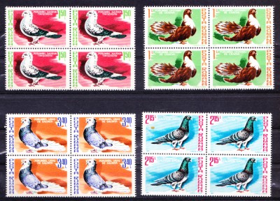 TSV% - 1981 LP 1028 COLUMBOFILIE, PASARI, BLOC X 4 MNH/** LUX foto