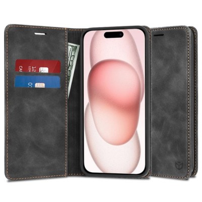 Husa pentru iPhone 15 - Techsuit Confy Cover - Black foto