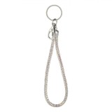 Breloc Metal, Strass Holografic, 15cm, Argintiu, Oem