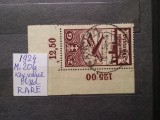 1924-Danzig-Mi206-Mi=50$-Stampilat-Perfect-RAR, Nestampilat