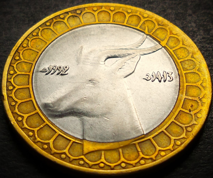Moneda exotica - bimetal 50 DINARI - ALGERIA, anul 1992 * cod 4189 A