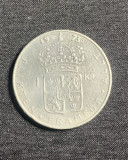 Moneda 1 coroana 1973 Suedia, Europa