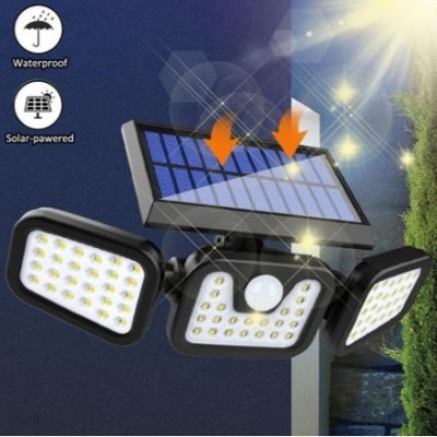 Lampa Solara LED, reglabila, model TRIO, cu senzor crepuscular si senzor de miscare foto