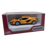 Macheta Lamborghini Sian Orange Kinsmart 1/36 Metal/Plastic, Masinuta Baieti, 3 ani+ , Colectie, Cadou
