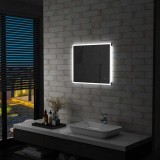 vidaXL Oglindă cu LED de perete de baie, cu senzor tactil, 60 x 50 cm 144735