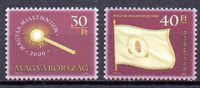 UNGARIA 2000, Drapel, sceptru, serie neuzata, MNH foto