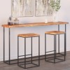 VidaXL Blat masă 160x40x2,5 cm dreptunghiular lemn acacia margine vie 370616