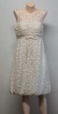 Rochie Sue Wong alba dantelata foto