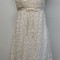 Rochie Sue Wong alba dantelata