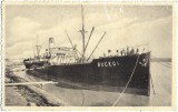 CP733N Galați, port, carte poștală circulată Predeal, tipărită la editură din Gherla, 1937, Circulata, Printata
