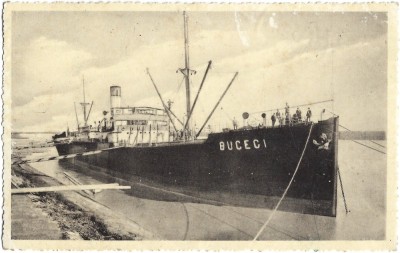 CP733N Galați, port, carte poștală circulată Predeal, tipărită la editură din Gherla, 1937 foto