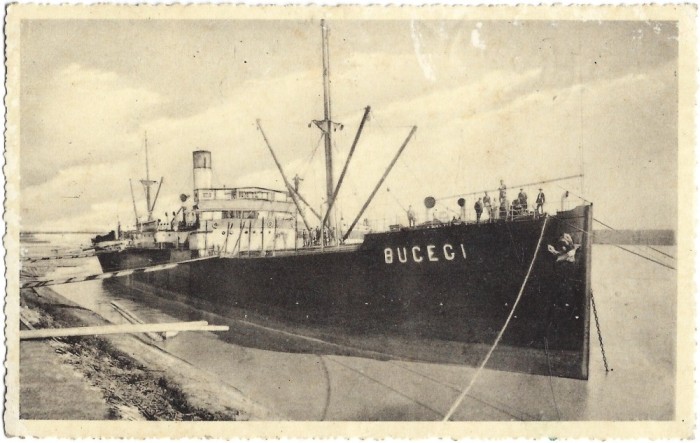 CP733N Galați, port, carte poștală circulată Predeal, tipărită la editură din Gherla, 1937