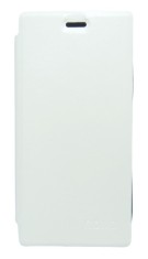 Husa tip carte cu stand alba pentru Orange Rono (ZTE Blade Grand S Flex)