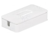 Carcasă de Conexiuni ABS Albă 49x25.5x11mm