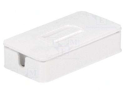 Carcasă de Conexiuni ABS Albă 49x25.5x11mm foto