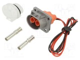 Conector alimentare DC mamă Amphenol GEC, 100 cicluri, PIN 2