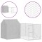 Padoc exterior cu acoperis argintiu 4x4x2,5 m otel galvanizat