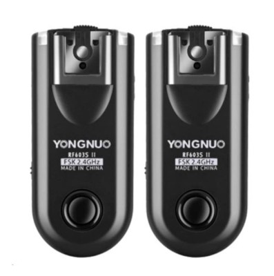 ​Kit Declansare Wireless Camere Sony Yongnuo RF-603 II S1 Wireless Flash Trigger Remote foto