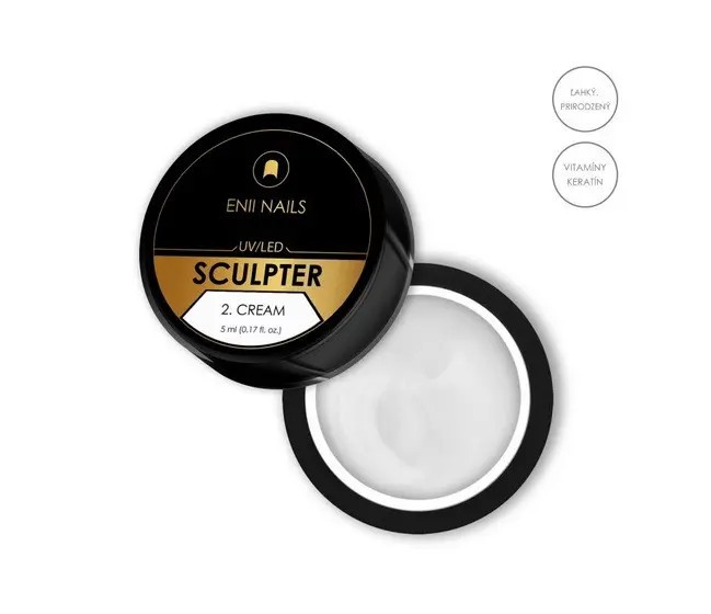 ENII Gel UV/LED pentru construcție unghii - Sculpter 2. Cream, 5ml