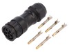 Conector Circular Amphenol 5-Pin Mamă, IP68, Montare pe Cablu, Curent 20A, Tensiune 300V, Diametru Cablu 12-14mm