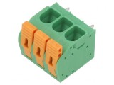 Regletă de conexiuni PCB 90&deg; 7,5mm 3 piste 27A
