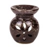 Suport ceramic pentru ulei parfumat, 6.5x8 cm, Maro, ATU-087249, Oem
