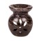 Suport ceramic pentru ulei parfumat, 6.5x8 cm, Maro, ATU-087249