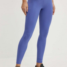 Under Armour leggins de antrenament Motion culoarea violet, neted, 1361109