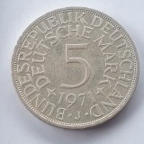 Germania 5 marci / mark 1971 J argint