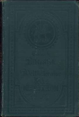 HST C2182 Platens Samtliche Werke vol III foto
