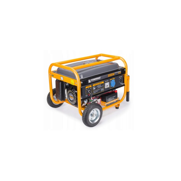 Generator curent electric 3000 W, 3 KW, 220 V, Pornire la Cheie, Automata, Roti si Manere, stabilizator de tensiune (AVR), monofazat, protectie supras