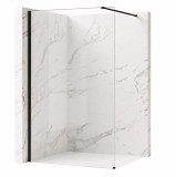 Paravan de dus Rea Flexi Transparent / Black 130