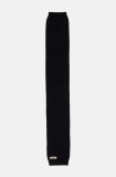 Moschino esarfa de lana culoarea negru, neted, M2969 30785