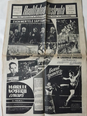 Revista Realitatea Ilustrata nr.2/1948 (imagini drama emigrantilor evrei) foto