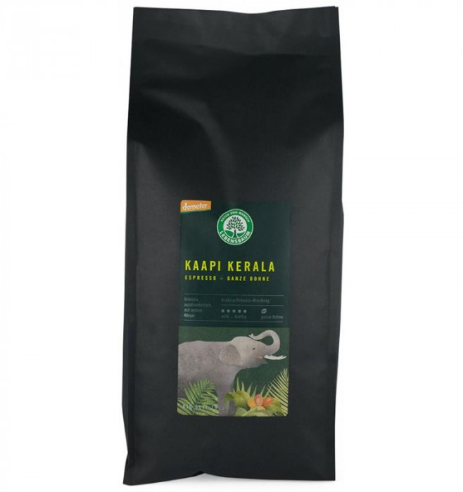 Cafea Boabe Expresso Kaapi Kerala Selectie Arabica si Robusta Bio Lebensbaum 250gr