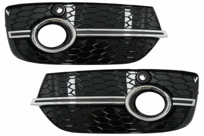Grile Laterale Audi Q3 8U (2011-2014) RS Design Negru Crom Performance AutoTuning foto