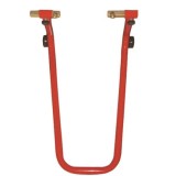 Stander/cric de motocicleta fata universal, reglabil, include 1 tip de prindere, Rosu