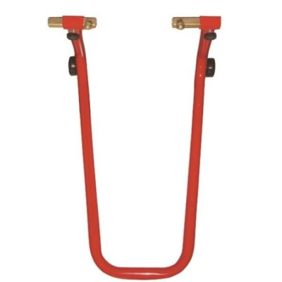 Stander/cric de motocicleta fata universal, reglabil, include 1 tip de prindere, Rosu foto