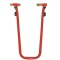 Stander/cric de motocicleta fata universal, reglabil, include 1 tip de prindere, Rosu