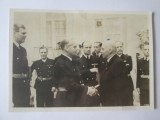 Cumpara ieftin Raritate! Foto 145 x 102 mm cu J.Von Ribbentrop si premierul ungar Dome Sztojay, Alb-Negru, Europa, Portrete