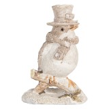 Cumpara ieftin Figurina Pasare polirasina bej 5x3x8 cm