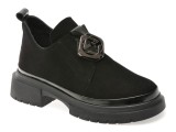 Ghete GRYXX negre, 386467, din piele intoarsa