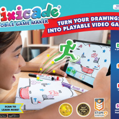 Pixicade - kit transformare desene copii in jocuri video pentru mobil sau tableta, editie jocuri nelimitate