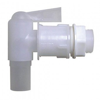 Robinet plastic pentru butoaie Ecotank, 3/4&amp;quot;, alb, Strend Pro ICS P161175 foto