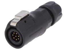 Conector circular 8 pini aurit 3A