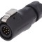 Conector circular 8 pini aurit 3A